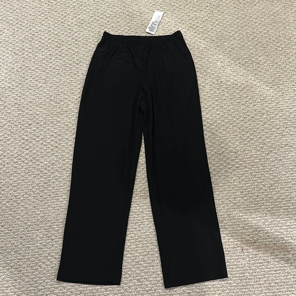 NY collection Women’s Black flowy and soft Wide-Leg Pants